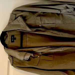 Green bomber jacket in size medium